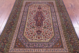 Persian Qum Hand Knotted Wool Rug - 4' 10" X 7' 1" - Golden Nile