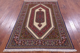 Persian Qum Handmade Wool Rug - 4' 7" X 6' 11" - Golden Nile