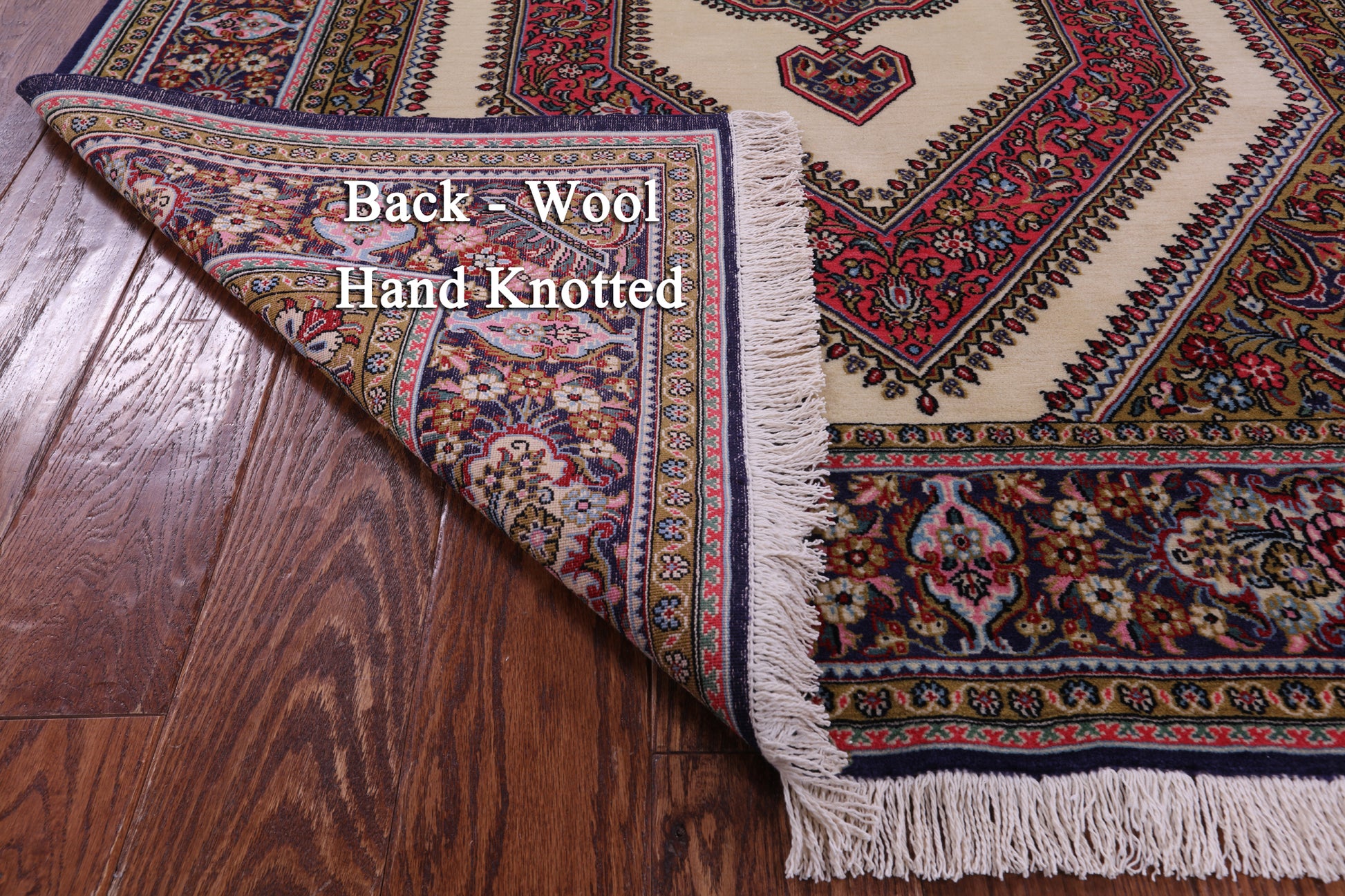 Persian Qum Handmade Wool Rug - 4' 7" X 6' 11" - Golden Nile