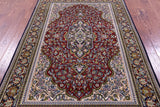 Persian Qum Hand Knotted Wool Rug - 4' 10" X 7' 2" - Golden Nile
