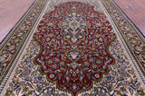 Persian Qum Hand Knotted Wool Rug - 4' 10" X 7' 2" - Golden Nile