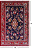 Persian Qum Hand Knotted Wool Rug - 4' 5" X 6' 7" - Golden Nile