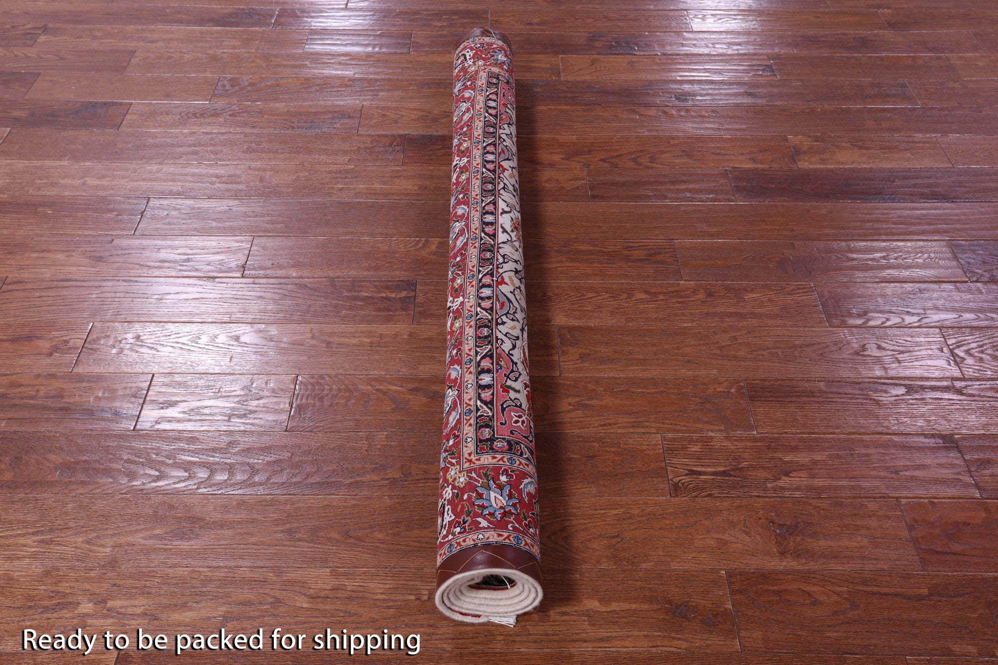 Ivory Square High End Persian Tabriz Handmade Wool & Silk Rug - 4' 10" X 4' 10" - Golden Nile