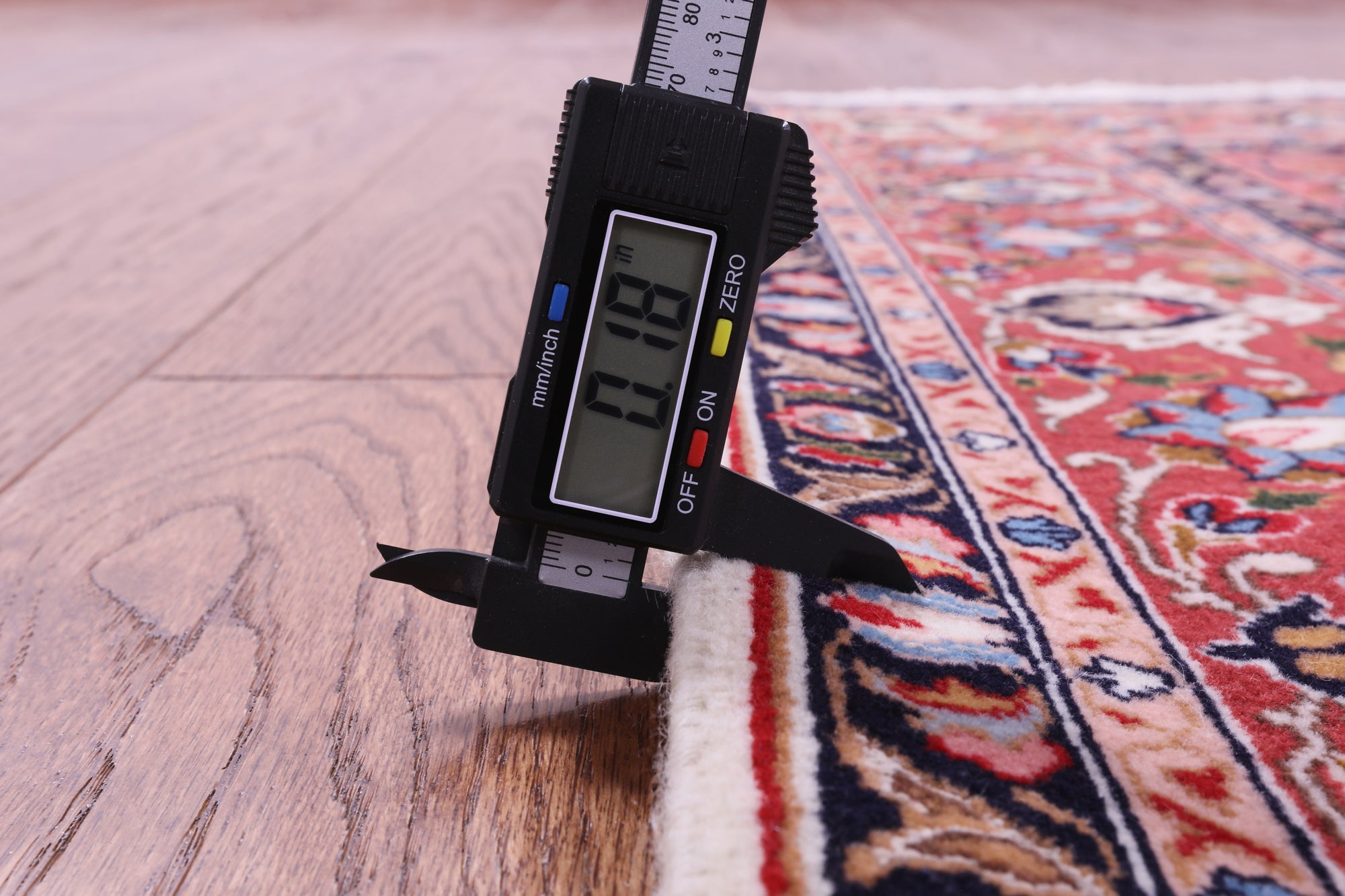 Ivory Square High End Persian Tabriz Handmade Wool & Silk Rug - 4' 10" X 4' 10" - Golden Nile