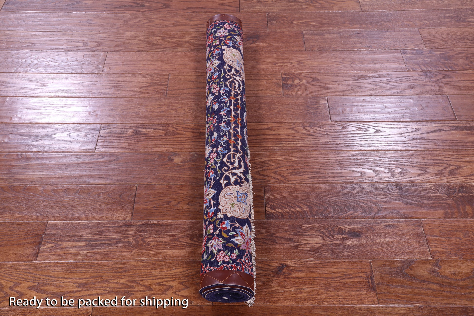 Persian Isfahan Hand Knotted Wool & Silk Rug - 3' 7" X 5' 3" - Golden Nile