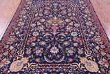 Persian Isfahan Hand Knotted Wool & Silk Rug - 3' 7" X 5' 3" - Golden Nile