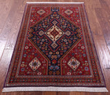 Persian Hand Knotted Wool Rug - 3' 4" X 5' 1" - Golden Nile