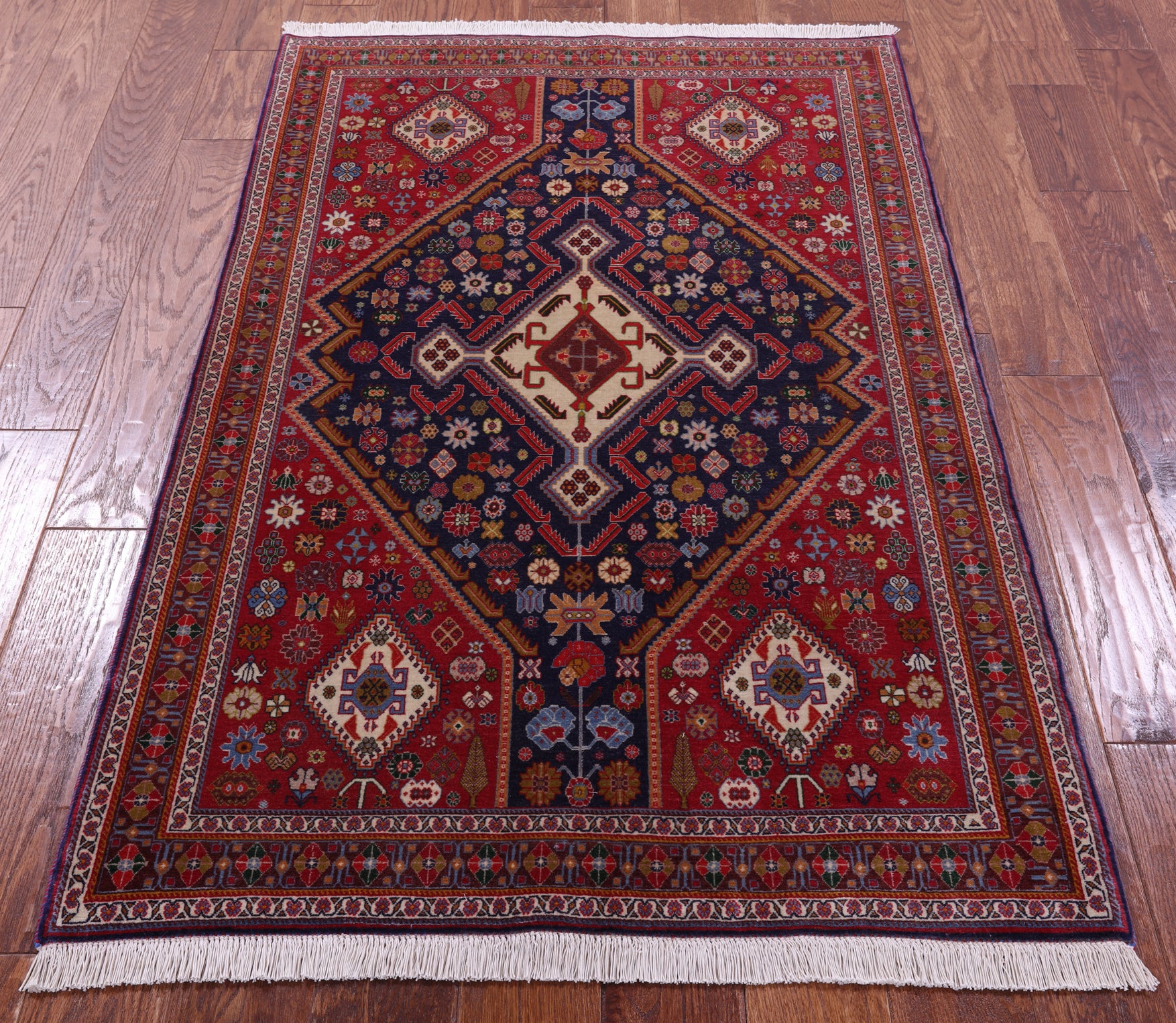 Persian Hand Knotted Wool Rug - 3' 4" X 5' 1" - Golden Nile