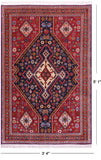 Persian Hand Knotted Wool Rug - 3' 4" X 5' 1" - Golden Nile