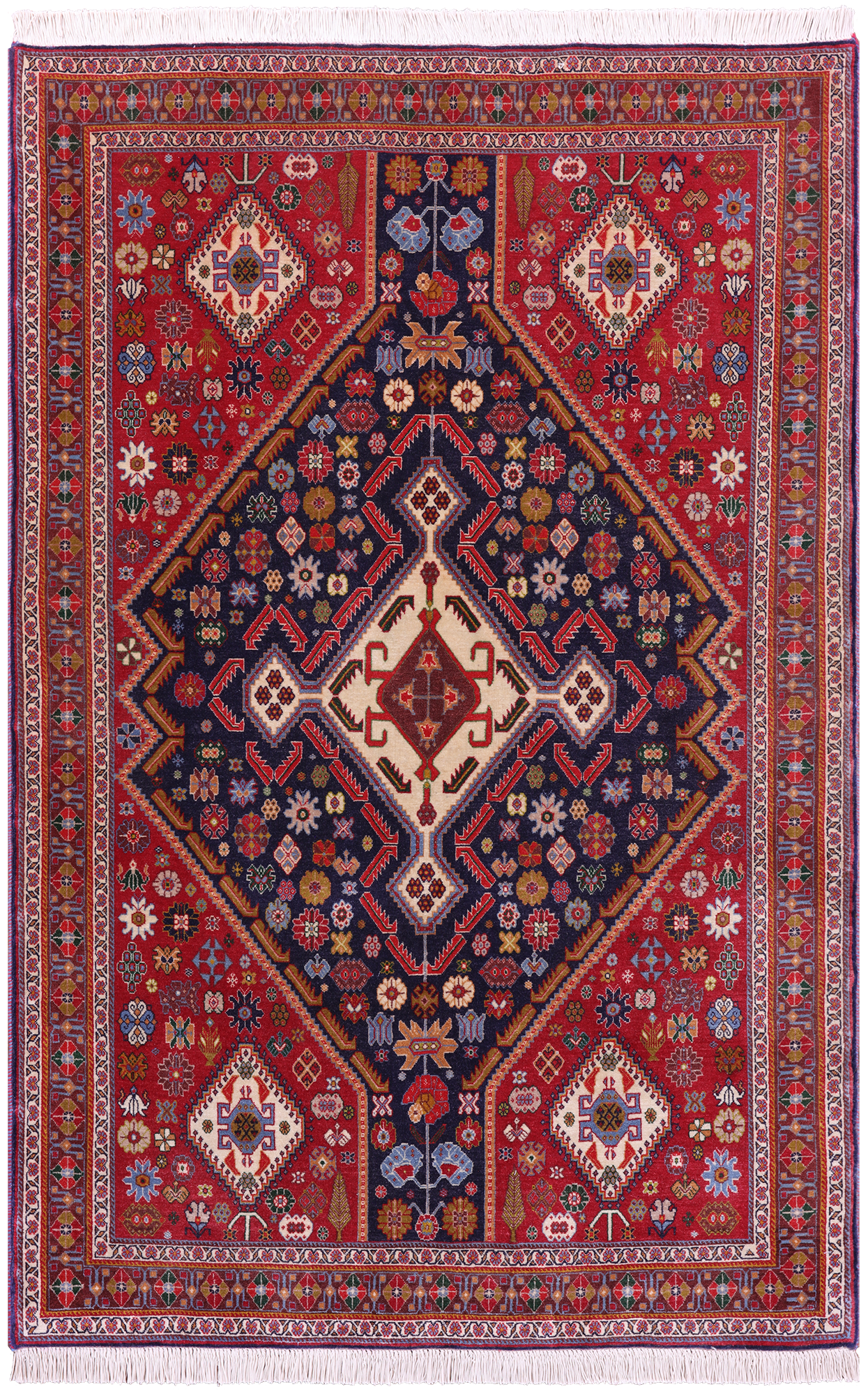 Persian Hand Knotted Wool Rug - 3' 4" X 5' 1" - Golden Nile