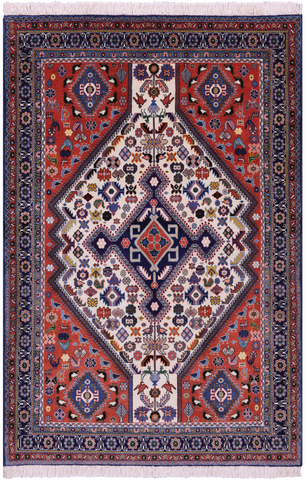 Persian Hand Knotted Wool Rug - 3' 5