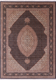 Persian Tabriz Hand Knotted Wool & Silk Rug - 8' 6" X 11' 7" - Golden Nile
