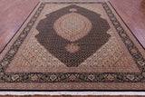 Persian Tabriz Hand Knotted Wool & Silk Rug - 8' 6" X 11' 7" - Golden Nile
