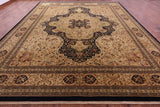 Persian Tabriz Handmade Wool Rug - 12' 3" X 15' 4" - Golden Nile