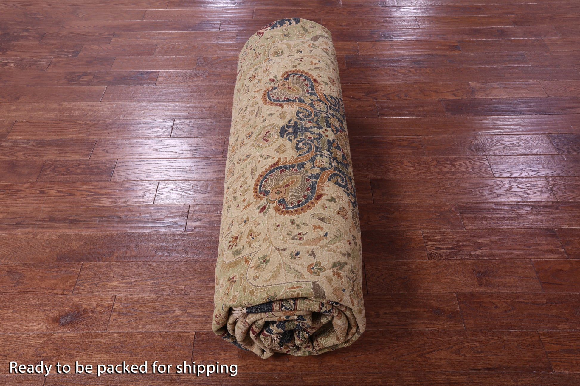 Persian Tabriz Handmade Wool Rug - 12' 3" X 15' 4" - Golden Nile