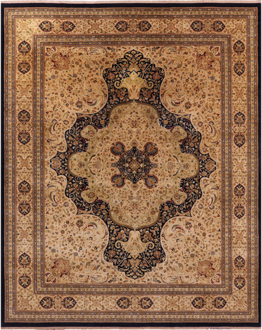 Persian Tabriz Handmade Wool Rug - 12' 3