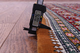 Black Persian Qum Handmade Wool Rug - 4' 5" X 7' 8"