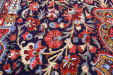 Black Persian Qum Handmade Wool Rug - 4' 5" X 7' 8"