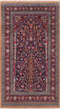 Black Persian Qum Handmade Wool Rug - 4' 5" X 7' 8"