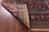 Black Persian Qum Handmade Wool Rug - 4' 5" X 7' 8"