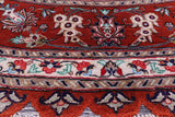 Round Persian Qum Hand Knotted 100% Silk Rug - 6' 5" X 6' 5" - Golden Nile