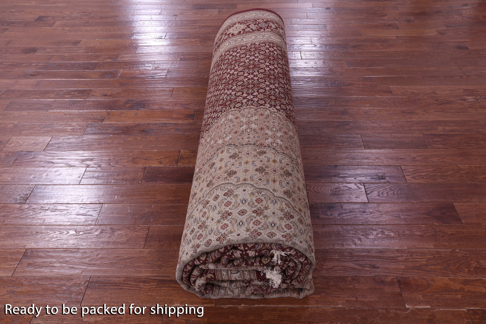 Persian Tabriz Hand Knotted Wool & Silk Rug - 12' 3" X 18' 2" - Golden Nile
