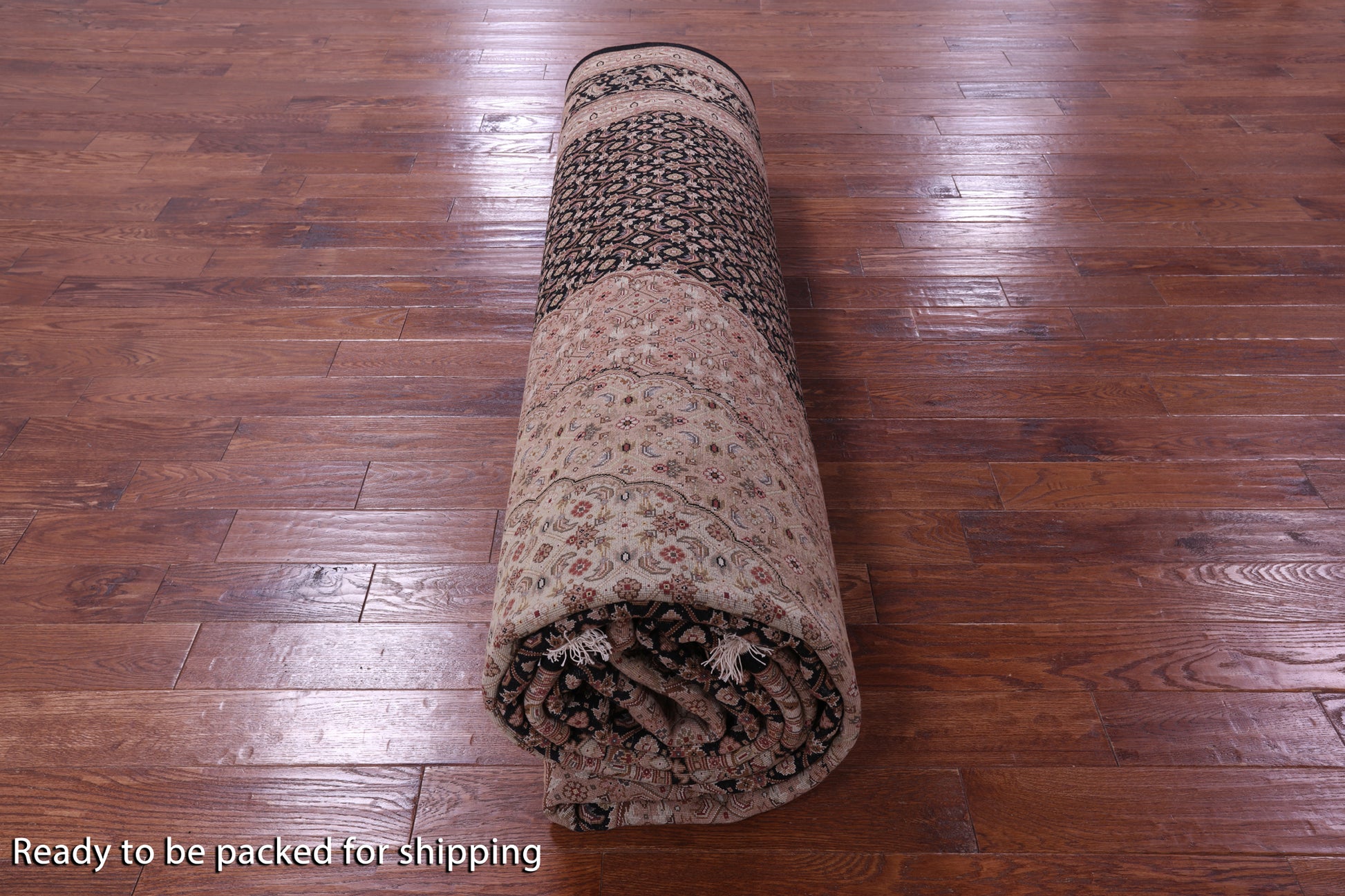 Persian Tabriz Hand Knotted Wool & Silk Rug - 12' 3" X 18' 2" - Golden Nile