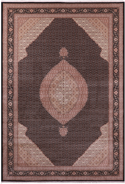 Persian Tabriz Hand Knotted Wool & Silk Rug - 12' 3" X 18' 2" - Golden Nile