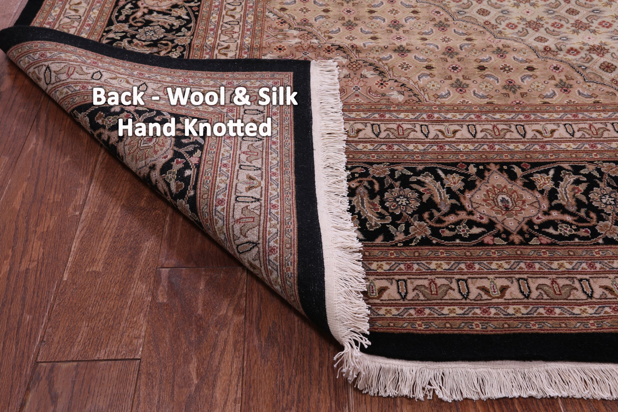 Persian Tabriz Hand Knotted Wool & Silk Rug - 12' 3" X 18' 2" - Golden Nile