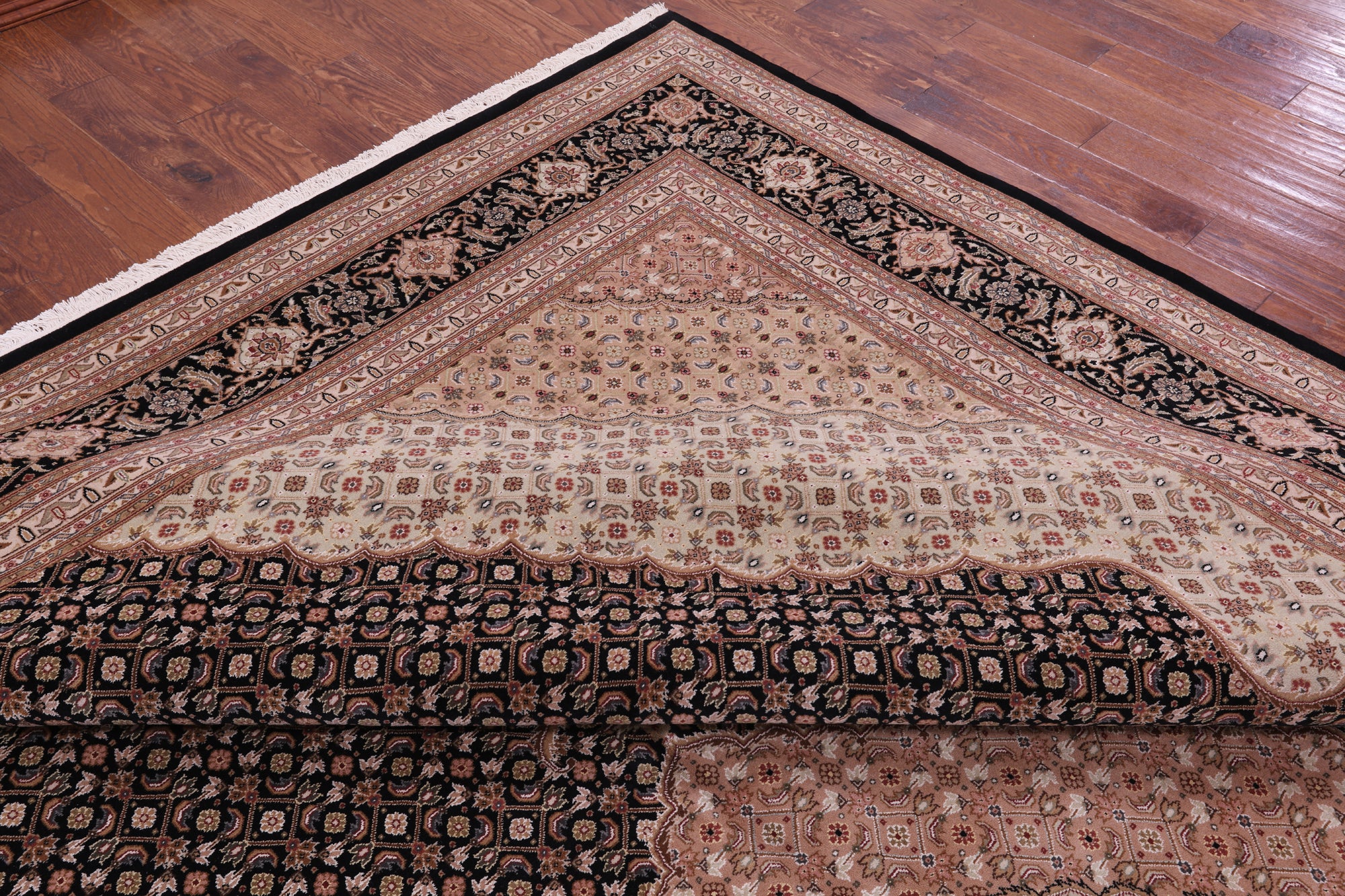 Persian Tabriz Hand Knotted Wool & Silk Rug - 12' 3" X 18' 2" - Golden Nile