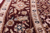 Round Persian Tabriz Hand Knotted Wool & Silk Rug - 5' 3" X 5' 3" - Golden Nile