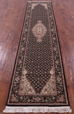 Persian Tabriz Hand Knotted Wool & Silk Rug - 2' 4" X 10' 2" - Golden Nile