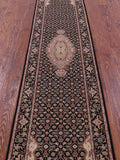 Persian Tabriz Hand Knotted Wool & Silk Rug - 2' 4" X 10' 2" - Golden Nile