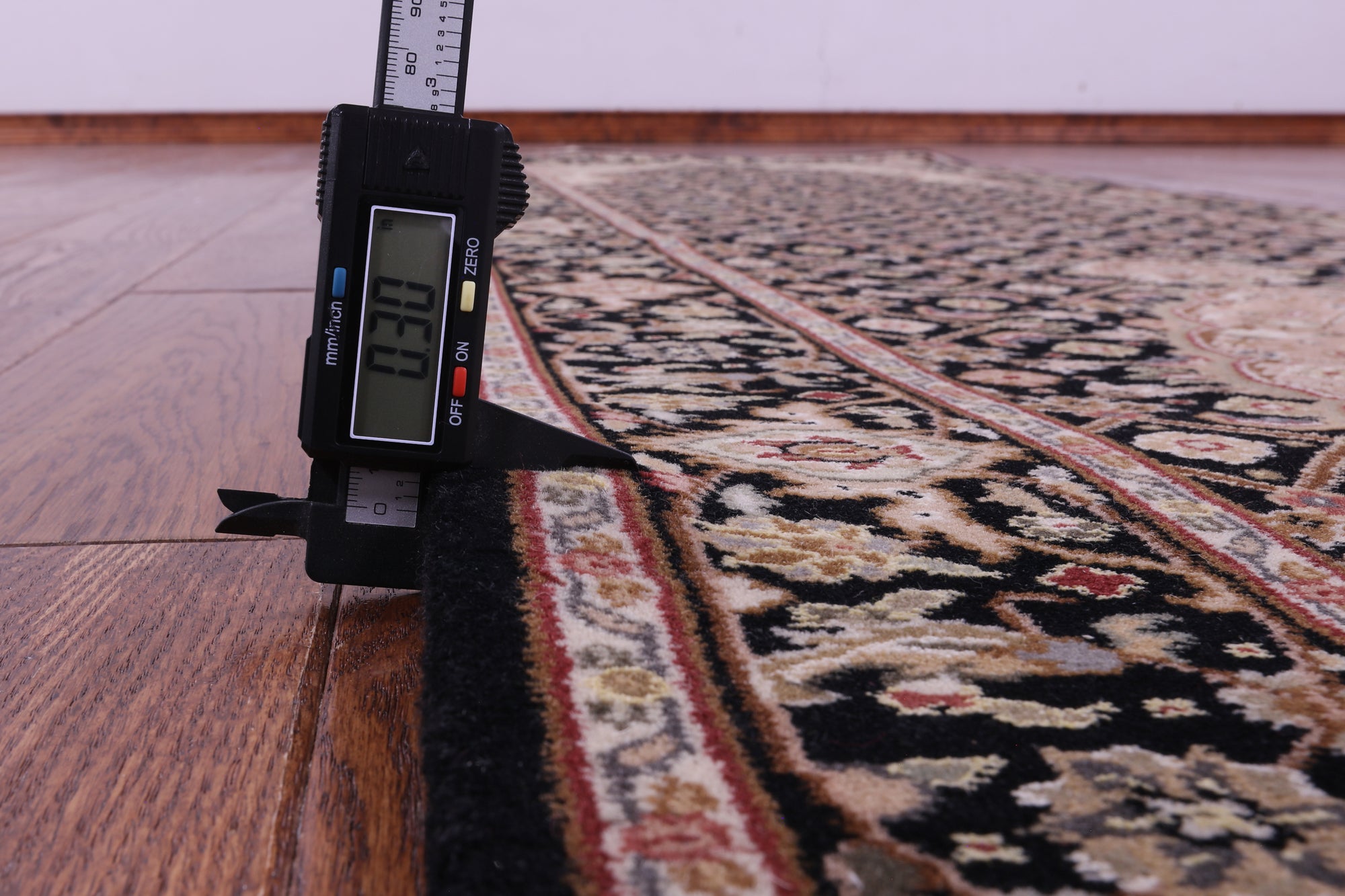 Persian Tabriz Hand Knotted Wool & Silk Rug - 2' 4" X 10' 2" - Golden Nile
