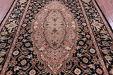 Persian Tabriz Hand Knotted Wool & Silk Rug - 2' 4" X 10' 2" - Golden Nile