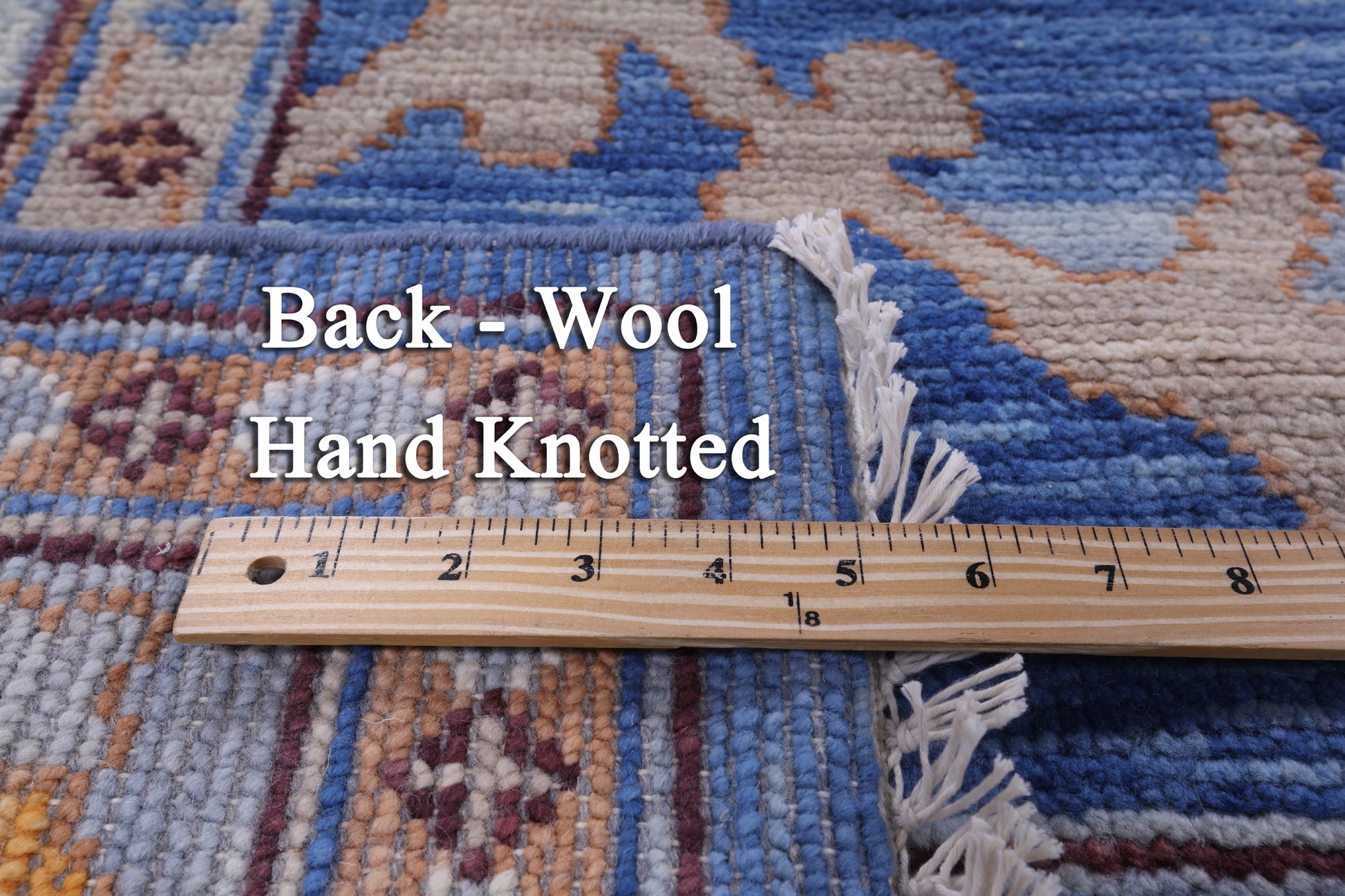 Blue Square Turkish Oushak Handmade Wool Rug - 10' 1" X 10' 1" - Golden Nile