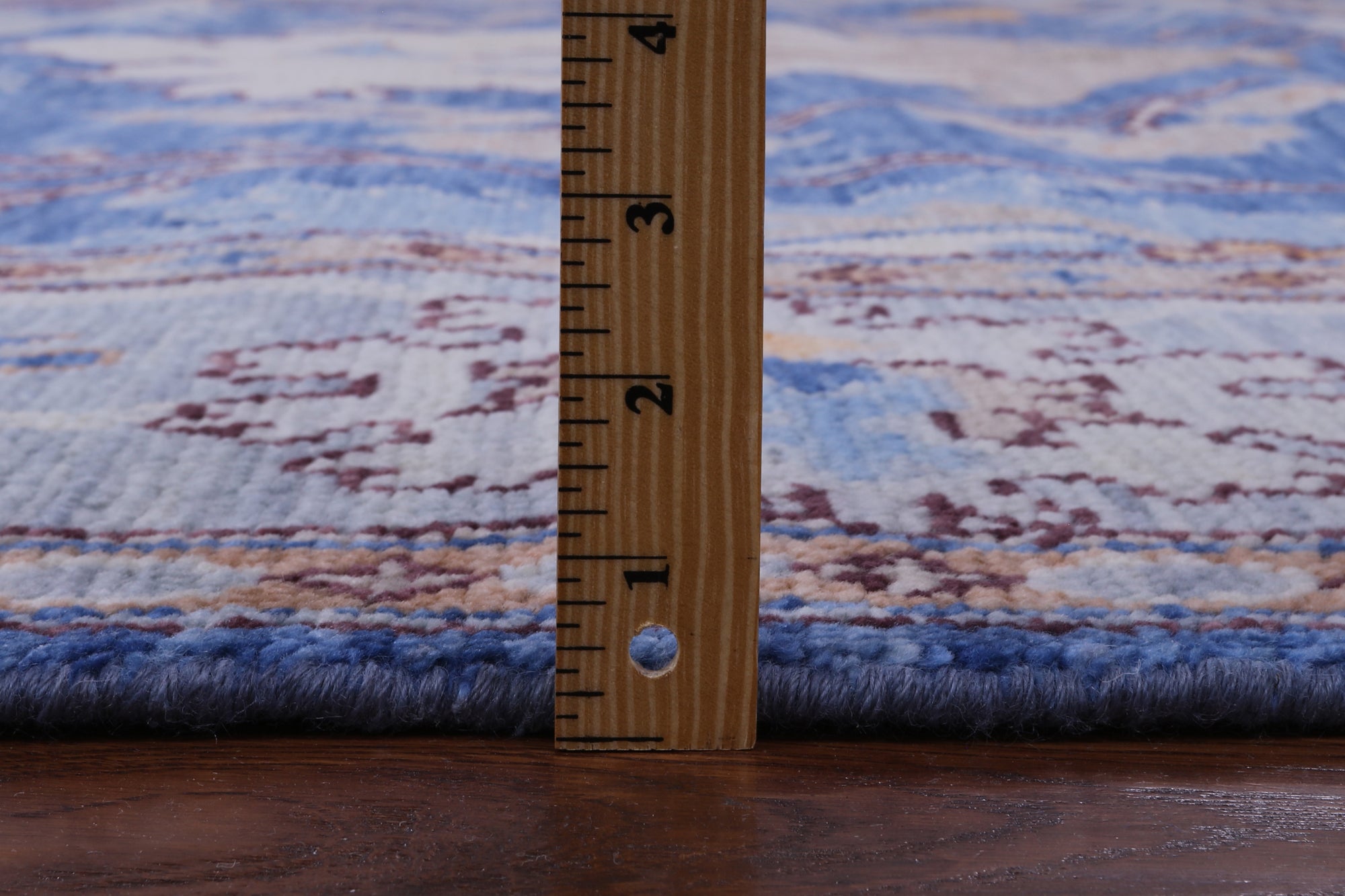 Blue Square Turkish Oushak Handmade Wool Rug - 10' 1" X 10' 1" - Golden Nile