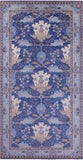 Blue Turkish Oushak Hand Knotted Wool Rug - 7' 11" X 16' 2"