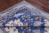 Blue Turkish Oushak Hand Knotted Wool Rug - 7' 11" X 16' 2"
