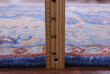 Blue Turkish Oushak Handmade Wool Rug - 6' 2" X 9' 2" - Golden Nile