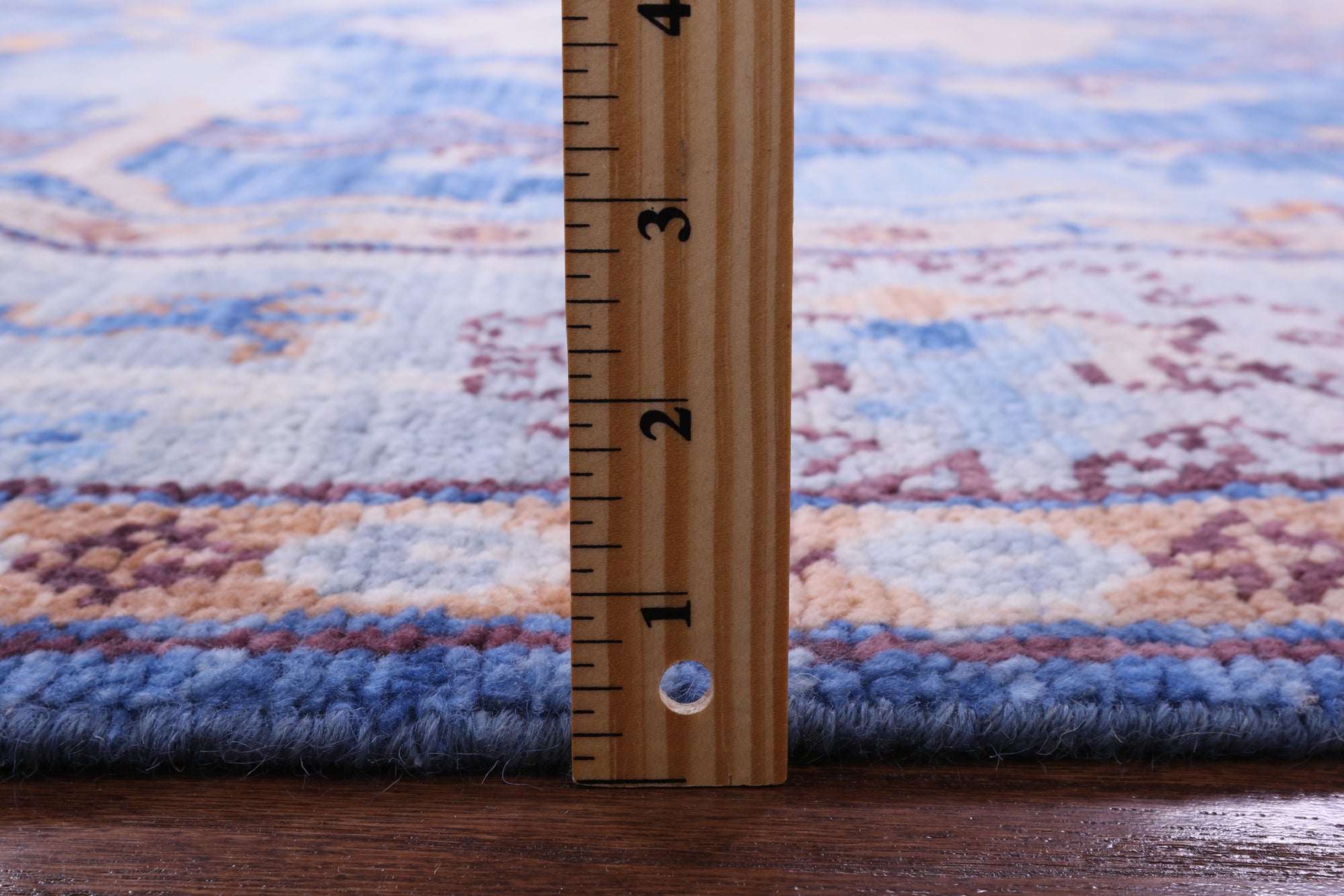 Blue Turkish Oushak Handmade Wool Rug - 8' 3" X 10' 1" - Golden Nile