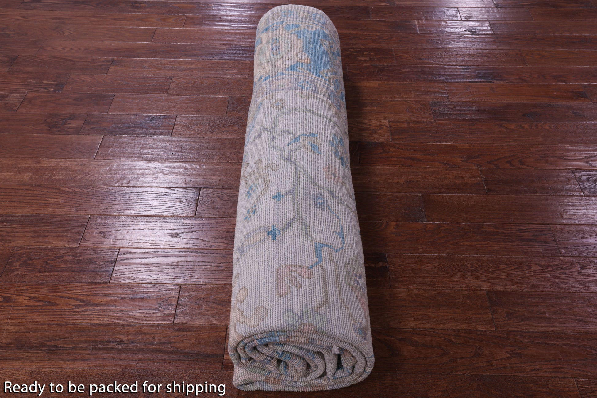 Ivory Turkish Oushak Handmade Wool Rug - 9' 3" X 12' 2" - Golden Nile