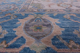 Ivory Turkish Oushak Handmade Wool Rug - 9' 3" X 12' 2" - Golden Nile