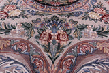 Grey/Black French Aubusson Hand Knotted Wool Rug - 9' 0" X 12' 1"