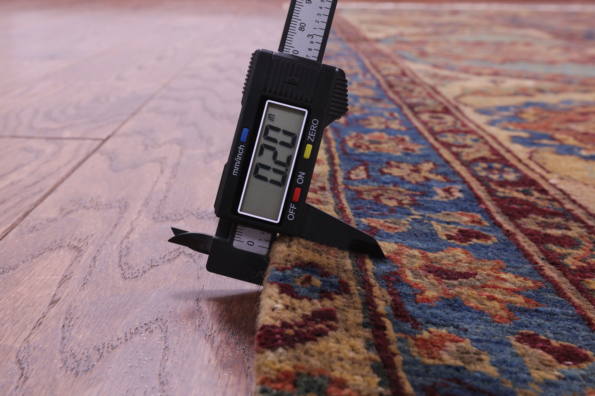 Red Antique Even Wear Persian Tabriz Handmade Wool Rug - 12' 2" X 13' 3" - Golden Nile