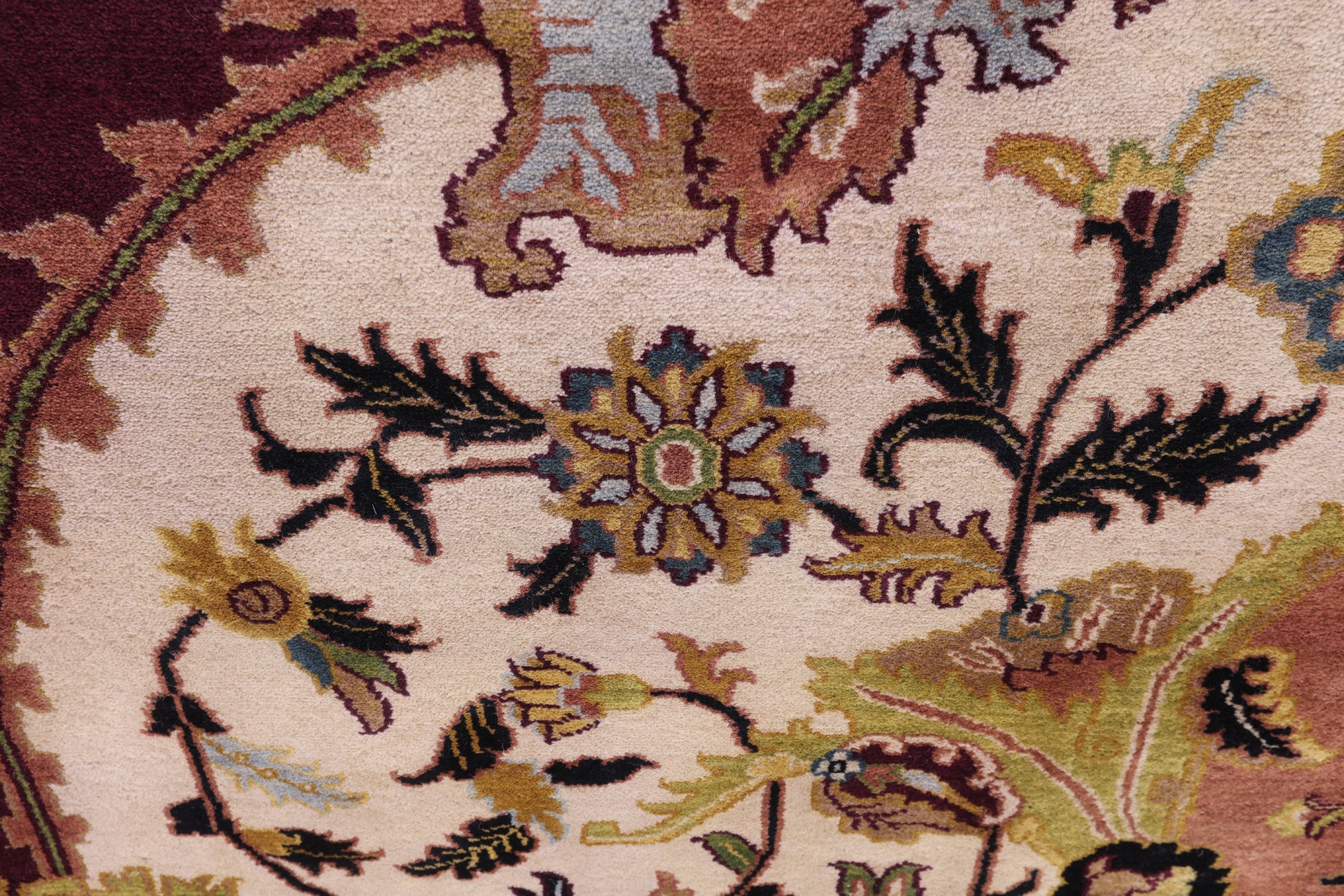 Persian Tabriz Hand Knotted Wool Rug - 8' 10" X 12' 2" - Golden Nile