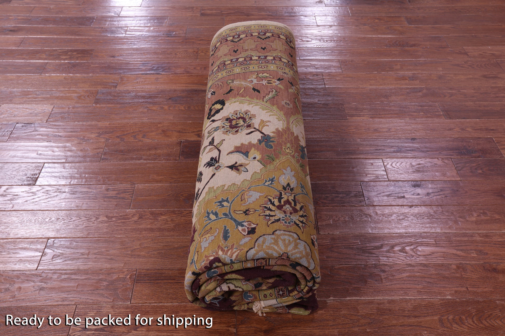 Persian Tabriz Hand Knotted Wool Rug - 8' 10" X 12' 2" - Golden Nile