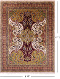 Persian Tabriz Hand Knotted Wool Rug - 8' 10" X 12' 2" - Golden Nile
