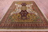 Persian Tabriz Hand Knotted Wool Rug - 8' 10" X 12' 2" - Golden Nile