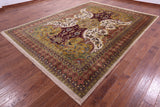 Persian Tabriz Hand Knotted Wool Rug - 8' 10" X 12' 2" - Golden Nile